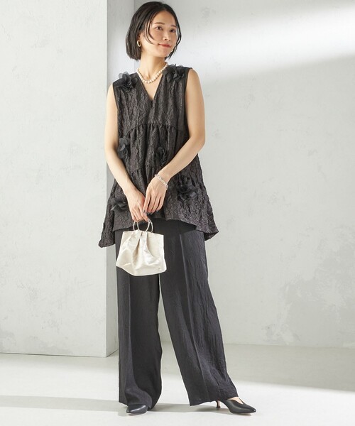 SHIPS for women / シップスウィメン TORRAZZO DONNA:〈手洗い可能〉フラワー ティアード ブラウス SHIPS｜TORRAZZO DONNA:<手洗い可能>フラワー ティアード