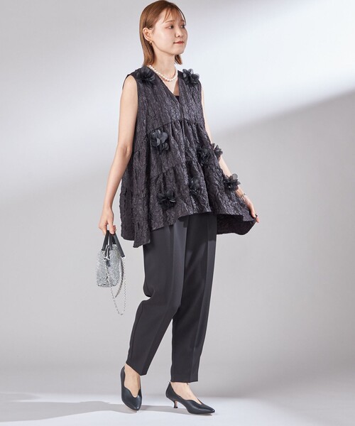 ブラウス シャツ TORRAZZO DONNA:「手洗い可能」フラワー ティアード ブラウス レディース SHIPS｜TORRAZZO DONNA:<手洗い可能>フラワー ティアード