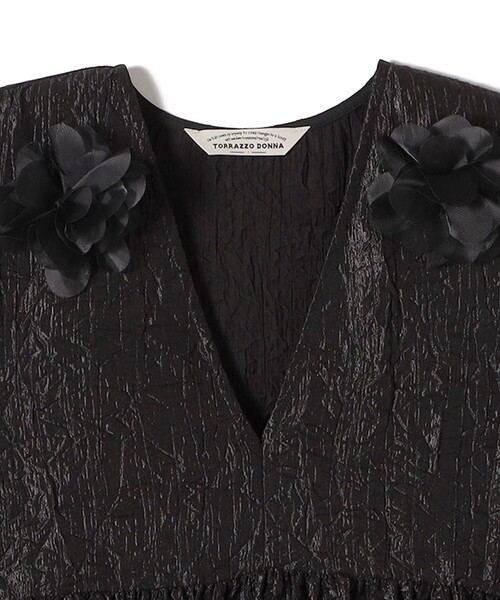 SHIPS for women / シップスウィメン TORRAZZO DONNA:〈手洗い可能〉フラワー ティアード ブラウス SHIPS｜TORRAZZO DONNA:<手洗い可能>フラワー ティアード