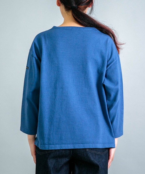 OMNIGOD womens / オムニゴッド] 8/天竺 ボートネックマニッシュ