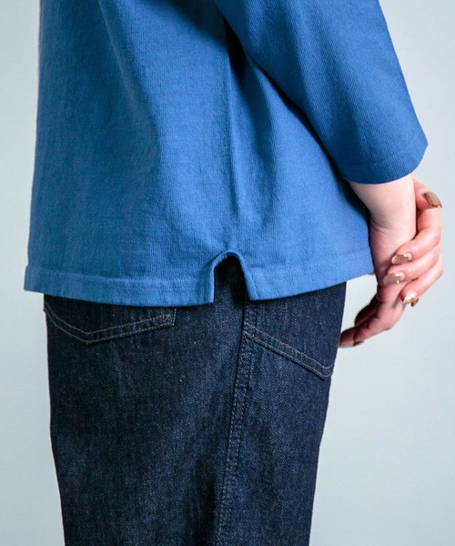 OMNIGOD womens / オムニゴッド] 8/天竺 ボートネックマニッシュ