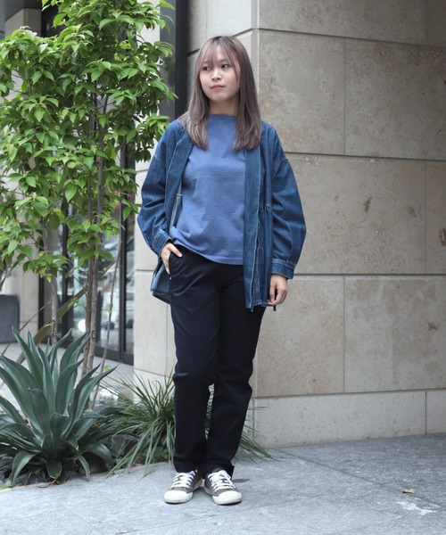 OMNIGOD womens / オムニゴッド] 8/天竺 ボートネックマニッシュ