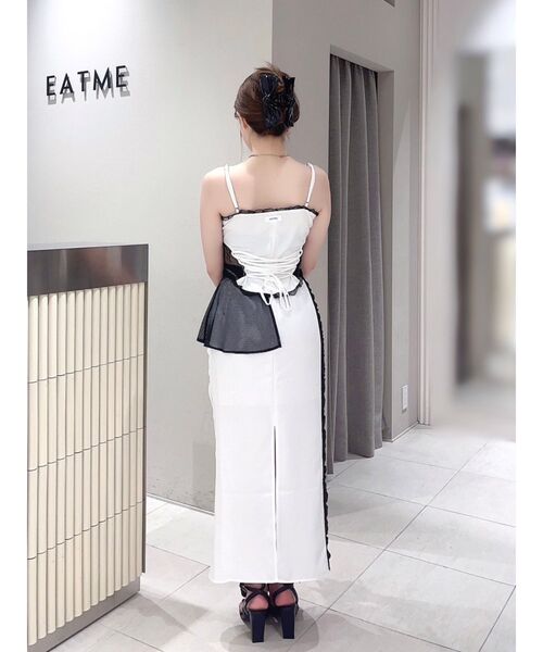 EATME(イートミー)の「レースキャミTOP(キャミソール・レディース・オフホワイト/グレー/ブラック・FREE)」の7枚目の写真