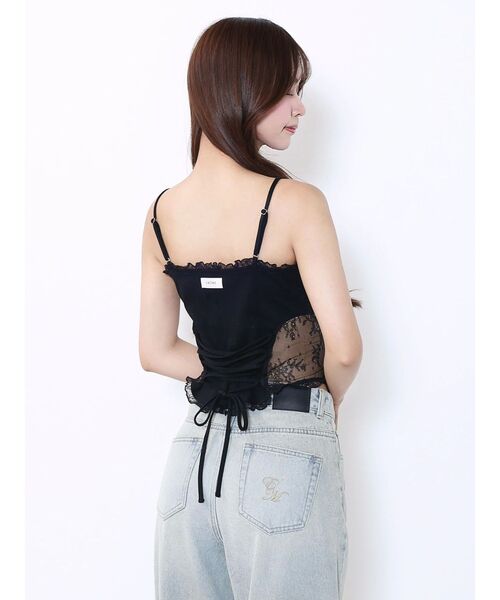EATME(イートミー)の「レースキャミTOP(キャミソール・レディース・オフホワイト/グレー/ブラック・FREE)」の10枚目の写真