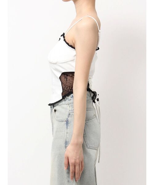 EATME(イートミー)の「レースキャミTOP(キャミソール・レディース・オフホワイト/グレー/ブラック・FREE)」の12枚目の写真