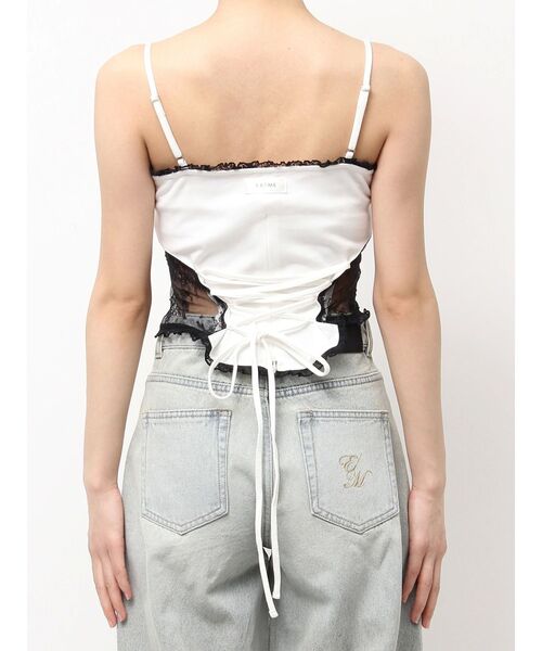 EATME(イートミー)の「レースキャミTOP(キャミソール・レディース・オフホワイト/グレー/ブラック・FREE)」の13枚目の写真