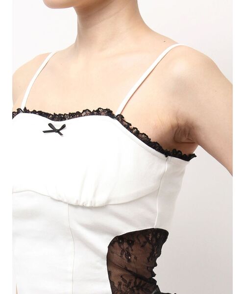 EATME(イートミー)の「レースキャミTOP(キャミソール・レディース・オフホワイト/グレー/ブラック・FREE)」の15枚目の写真