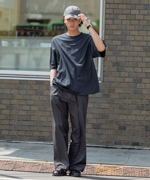 RAGEBLUE(レイジブルー)の「フロッキープリント/ミニカレッジロゴTシャツ(Tシャツ/カットソー・メンズ・ネイビー/オフホワイト/ライトブルー・MEDIUM/LARGE)」の17枚目の写真