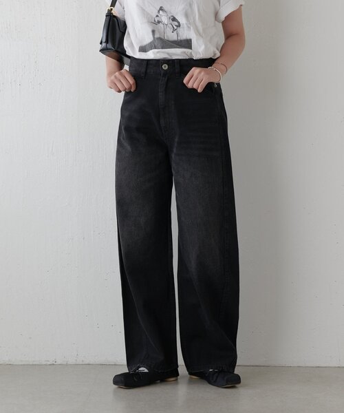 jent louis デニムパンツ　M 裁縫済 jent louis Bicolor Semi-Flare Denim - メルカリ