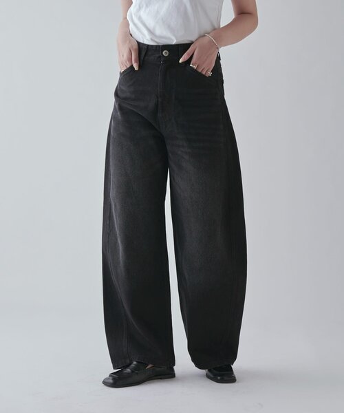 Lui's（ルイス）の「カーブデニム（デニムパンツ・レディース・インディゴブルー/ブラック・36/38）」の9枚目の写真