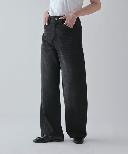 Lui's（ルイス）の「カーブデニム（デニムパンツ・レディース・インディゴブルー/ブラック・36/38）」の10枚目の写真