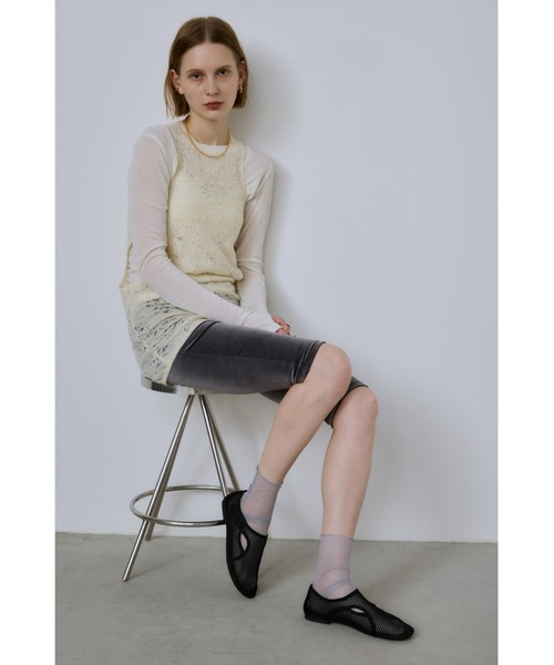 un/neu(アンノイ)の「スポーティーメッシュフラットシューズ(サンダル・レディース・ホワイト/ブラック/レッド・LARGE/MEDIUM/SMALL)」の18枚目の写真