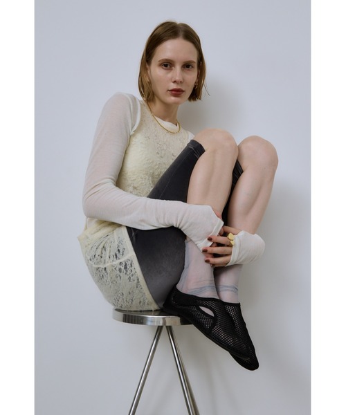 un/neu(アンノイ)の「スポーティーメッシュフラットシューズ(サンダル・レディース・ホワイト/ブラック/レッド・LARGE/MEDIUM/SMALL)」の21枚目の写真