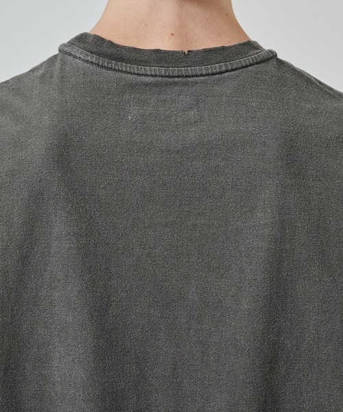 markaware(マーカウェア)の「CREW NECK DAMAGED TEE(Tシャツ/カットソー・メンズ・ダークグレー・1/2)」の7枚目の写真