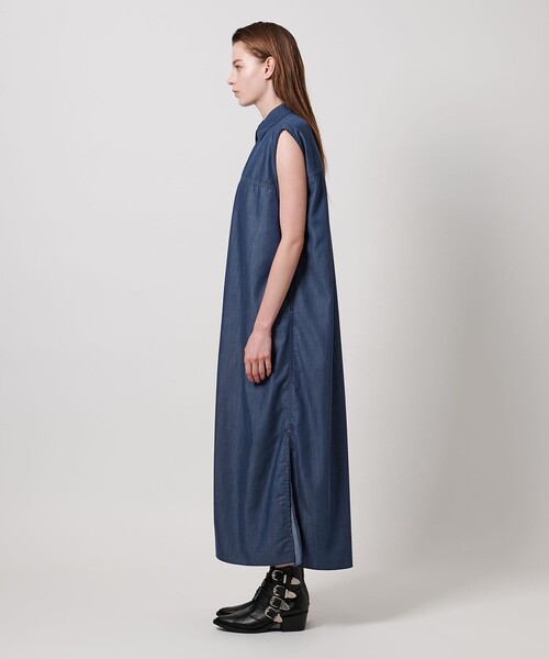 UNITED ARROWS 【ASTRAET】 アストラットノースリワンピース ASTRAET＞スキッパー スリット ノースリーブワンピース