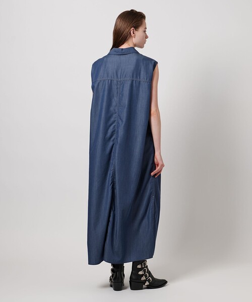 UNITED ARROWS 【ASTRAET】 アストラットノースリワンピース ASTRAET＞スキッパー スリット ノースリーブワンピース