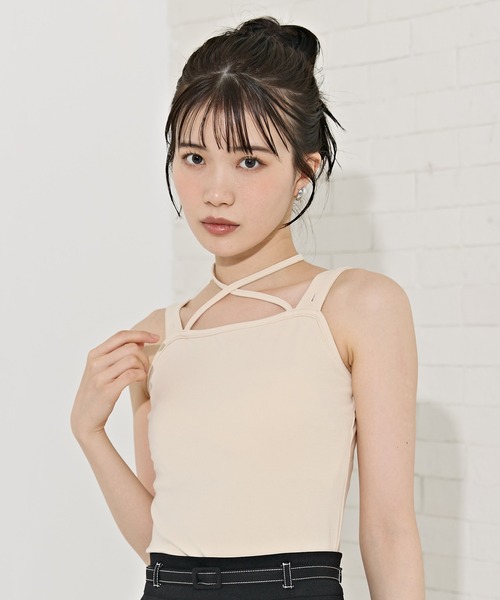 ブラウス シャツ マルチウェイシアーシャツ レディース Ellno de Mavie ブラウス シャツ マルチウェイチュールツキ