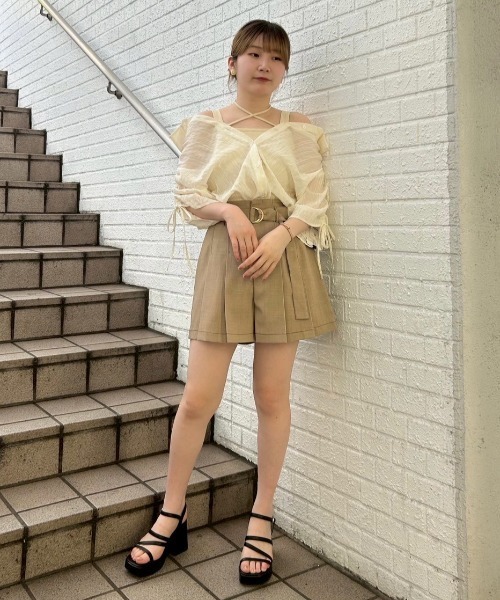 ブラウス シャツ マルチWAYビスチェ×シアーシャツ レディース マルチWAYビスチェ×シアーシャツ（シャツ/ブラウス）｜REDYAZEL