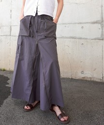前ZIPロングスカート