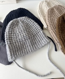 MASHIRO（マシロ）の「【MASHIRO】サイドコードオーバーサイズニットキャップ（MA/EK226）（ニットキャップ/ビーニー）」
