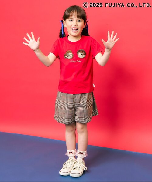 Seraph（セラフ）の「【ジュニア対応】バックポイントショートパンツ（その他パンツ・キッズ・キャメル/チェック/ネイビー・120/110/130/100/90/80/140）」の6枚目の写真