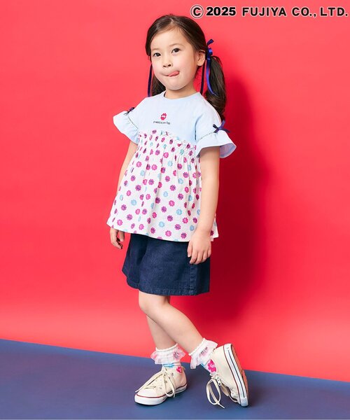 Seraph（セラフ）の「【ジュニア対応】バックポイントショートパンツ（その他パンツ・キッズ・キャメル/チェック/ネイビー・120/110/130/100/90/80/140）」の10枚目の写真