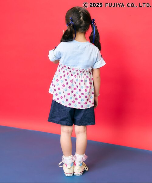 Seraph（セラフ）の「【ジュニア対応】バックポイントショートパンツ（その他パンツ・キッズ・キャメル/チェック/ネイビー・120/110/130/100/90/80/140）」の11枚目の写真