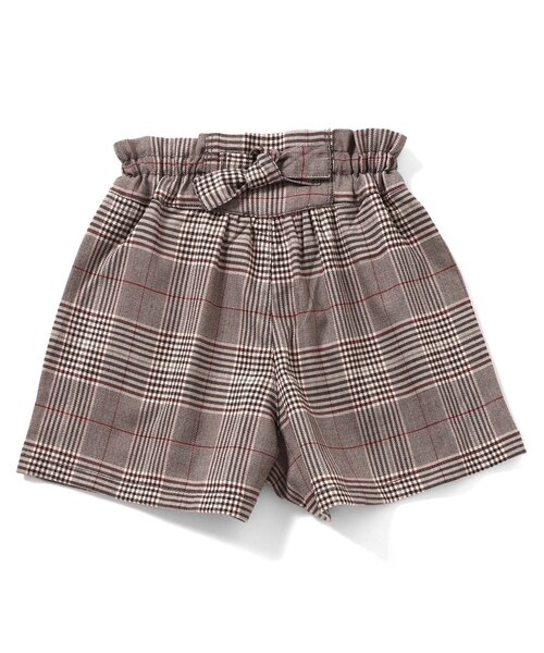 Seraph（セラフ）の「【ジュニア対応】バックポイントショートパンツ（その他パンツ・キッズ・キャメル/チェック/ネイビー・120/110/130/100/90/80/140）」の5枚目の写真