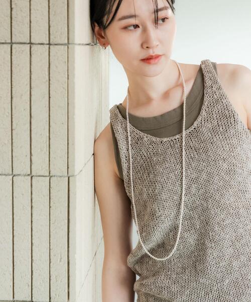 URBAN RESEARCH（アーバンリサーチ）の「ローズベトールフライスタンクトップ（タンクトップ・レディース・ブラック/オフホワイト/カーキ・FREE）」の14枚目の写真