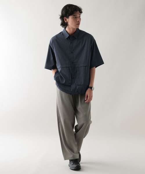 RAGEBLUE(レイジブルー)の「<吸水速乾・イージーケア>【AIR FLOW TECH/エアフローテック】ワイドイージーパンツ(スラックス・メンズ・グレー系その他/ブラック/キャメル・LARGE/MEDIUM/SMALL)」の12枚目の写真