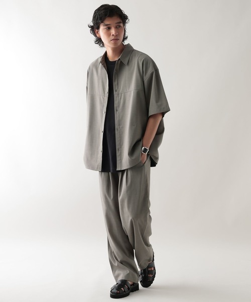 RAGEBLUE(レイジブルー)の「<吸水速乾・イージーケア>【AIR FLOW TECH/エアフローテック】ワイドイージーパンツ(スラックス・メンズ・グレー系その他/ブラック/キャメル・LARGE/MEDIUM/SMALL)」の14枚目の写真