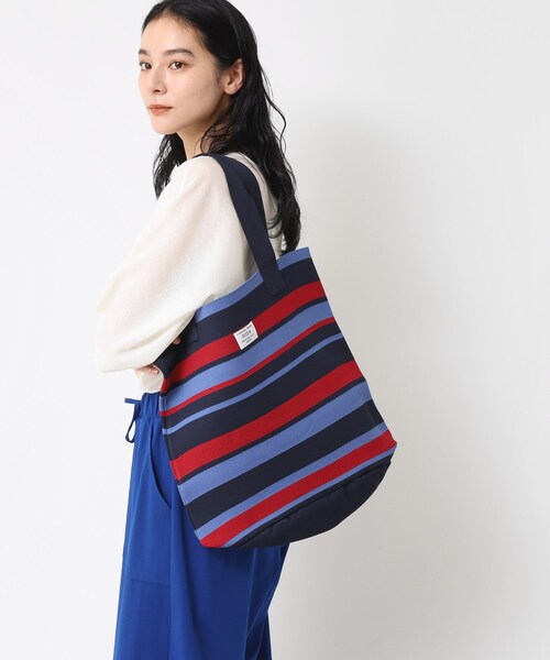 Dessin(デッサン)の「【マシンウォッシャブル・A4収納可】ランダムボーダーニットBAG(トートバッグ・レディース・ピンク系その他/ブラック系2/ネイビー系2・00)」の8枚目の写真