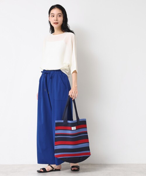 Dessin(デッサン)の「【マシンウォッシャブル・A4収納可】ランダムボーダーニットBAG(トートバッグ・レディース・ピンク系その他/ブラック系2/ネイビー系2・00)」の9枚目の写真