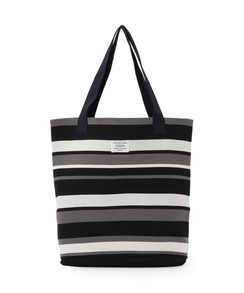 Dessin(デッサン)の「【マシンウォッシャブル・A4収納可】ランダムボーダーニットBAG(トートバッグ・レディース・ピンク系その他/ブラック系2/ネイビー系2・00)」の10枚目の写真