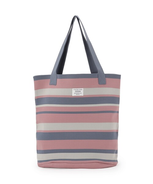 Dessin(デッサン)の「【マシンウォッシャブル・A4収納可】ランダムボーダーニットBAG(トートバッグ・レディース・ピンク系その他/ブラック系2/ネイビー系2・00)」の11枚目の写真