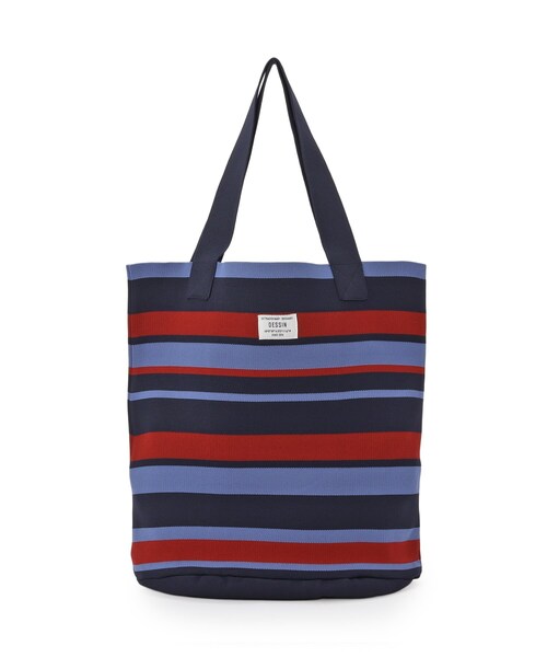 Dessin(デッサン)の「【マシンウォッシャブル・A4収納可】ランダムボーダーニットBAG(トートバッグ・レディース・ピンク系その他/ブラック系2/ネイビー系2・00)」の12枚目の写真