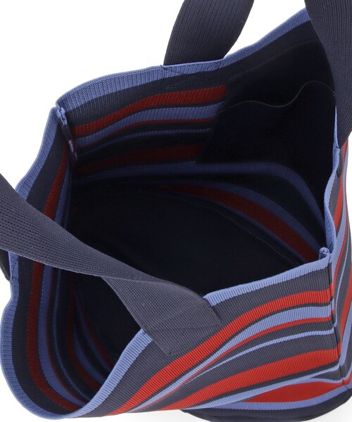 Dessin(デッサン)の「【マシンウォッシャブル・A4収納可】ランダムボーダーニットBAG(トートバッグ・レディース・ピンク系その他/ブラック系2/ネイビー系2・00)」の16枚目の写真