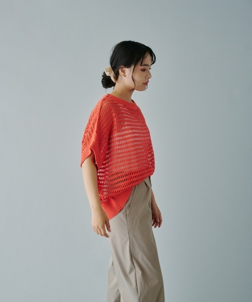 908様　オーダーページ セール】透かし柄ニットプルオーバー（ニット/セーター