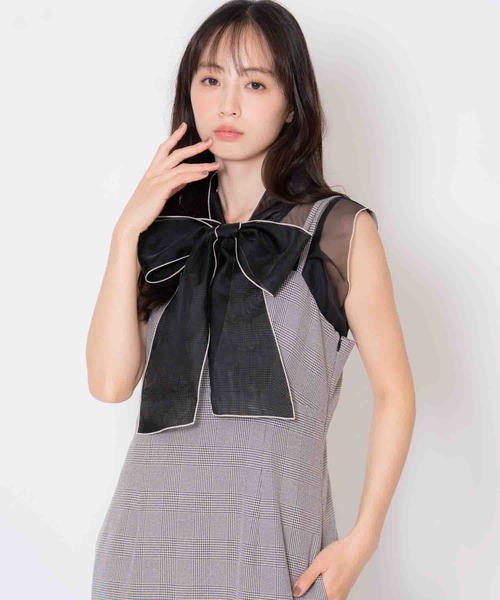 NOELA（ノエラ）の「チェックフリルジャンスカ（ワンピース・レディース・ブラウン/グレー・M/S）」の8枚目の写真