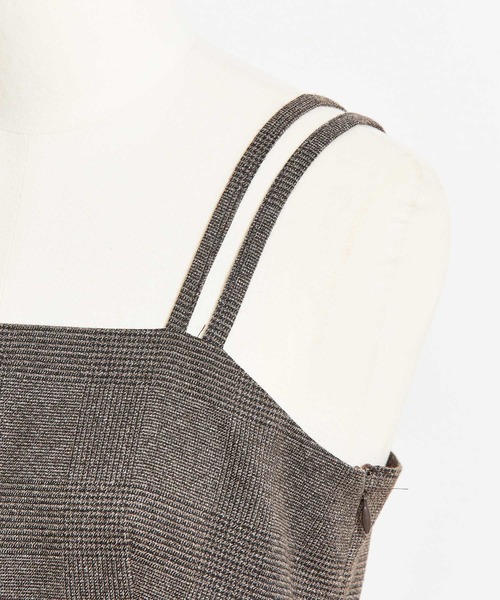 NOELA（ノエラ）の「チェックフリルジャンスカ（ワンピース・レディース・ブラウン/グレー・M/S）」の6枚目の写真