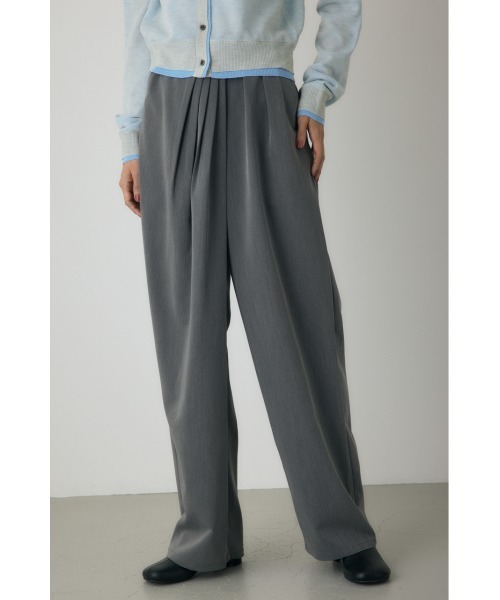 セール】タックドレープワイドパンツ（スラックス）｜crie conforto