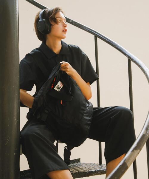 Caribou（カリブー）の「『別注』Caribou Mountaineering×EKAL　L.WEIGHT PACKTOTE（トートバッグ・メンズ・ブラック/ブラウン・ONE）」の3枚目の写真