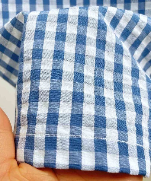 maison de LATIR(メゾンドラティール)の「ナチュラルなギンガムチェックの夏服。ラフで可愛いイージーパンツ(その他パンツ・レディース・ブルー/ブラック/ライトブルー・FREE)」の17枚目の写真