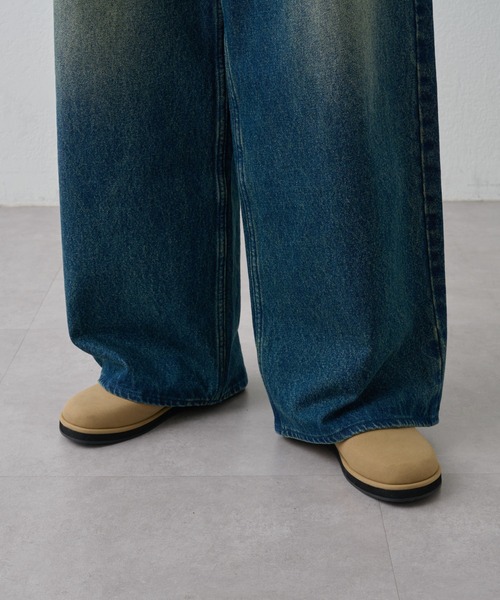 COLONY 2139（コロニートゥーワンスリーナイン）の「スエードライクスリッポンサボ / men's（サンダル・メンズ・ブラック/ベージュ・MEDIUM/LARGE）」の10枚目の写真