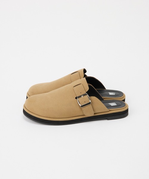 COLONY 2139（コロニートゥーワンスリーナイン）の「スエードライクスリッポンサボ / men's（サンダル・メンズ・ブラック/ベージュ・MEDIUM/LARGE）」の20枚目の写真