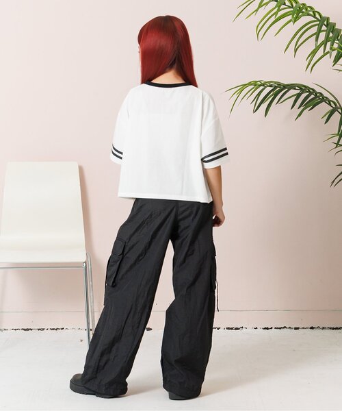algy(アルジー)の「レースロゴT(Tシャツ/カットソー・キッズ・レッド/ブラック/オフホワイト・XX-SMALL/X-SMALL/MEDIUM/SMALL)」の6枚目の写真