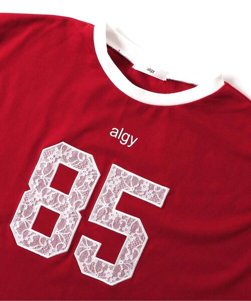 algy(アルジー)の「レースロゴT(Tシャツ/カットソー・キッズ・レッド/ブラック/オフホワイト・XX-SMALL/X-SMALL/MEDIUM/SMALL)」の12枚目の写真