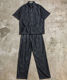 Coffee & Cigarettes（コーヒーアンドシガレッツ）の「7D16 【SETUP対応】ワイド テーパード イージーデニム 2タック クラシックデニムパンツ（デニムパンツ）」