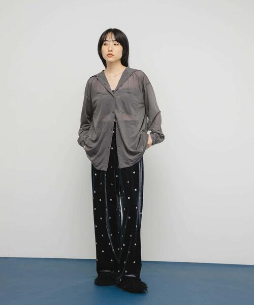 KBF ベロアイージーパンツ　新品未使用 ケービーエフ KBF ベロアイージーパンツ （CHARCOAL