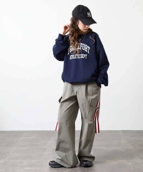 FUNALIVE(ファンアライブ)の「テープ付きカーゴパンツ(カーゴパンツ・レディース・カーキ/ベージュ・9号/11号/13号)」の12枚目の写真